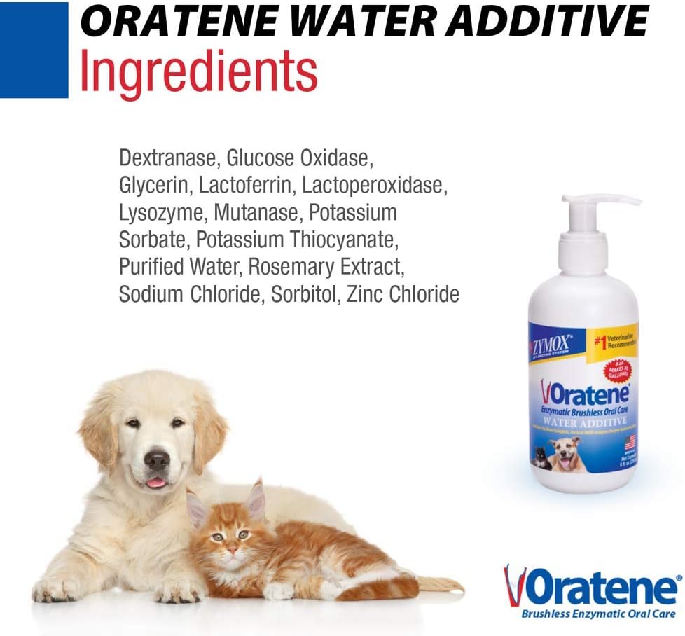Pet King Brands ZYMOX Oratene Enzymatic Brushless Oral Care Water Additive, 8oz - Image 5