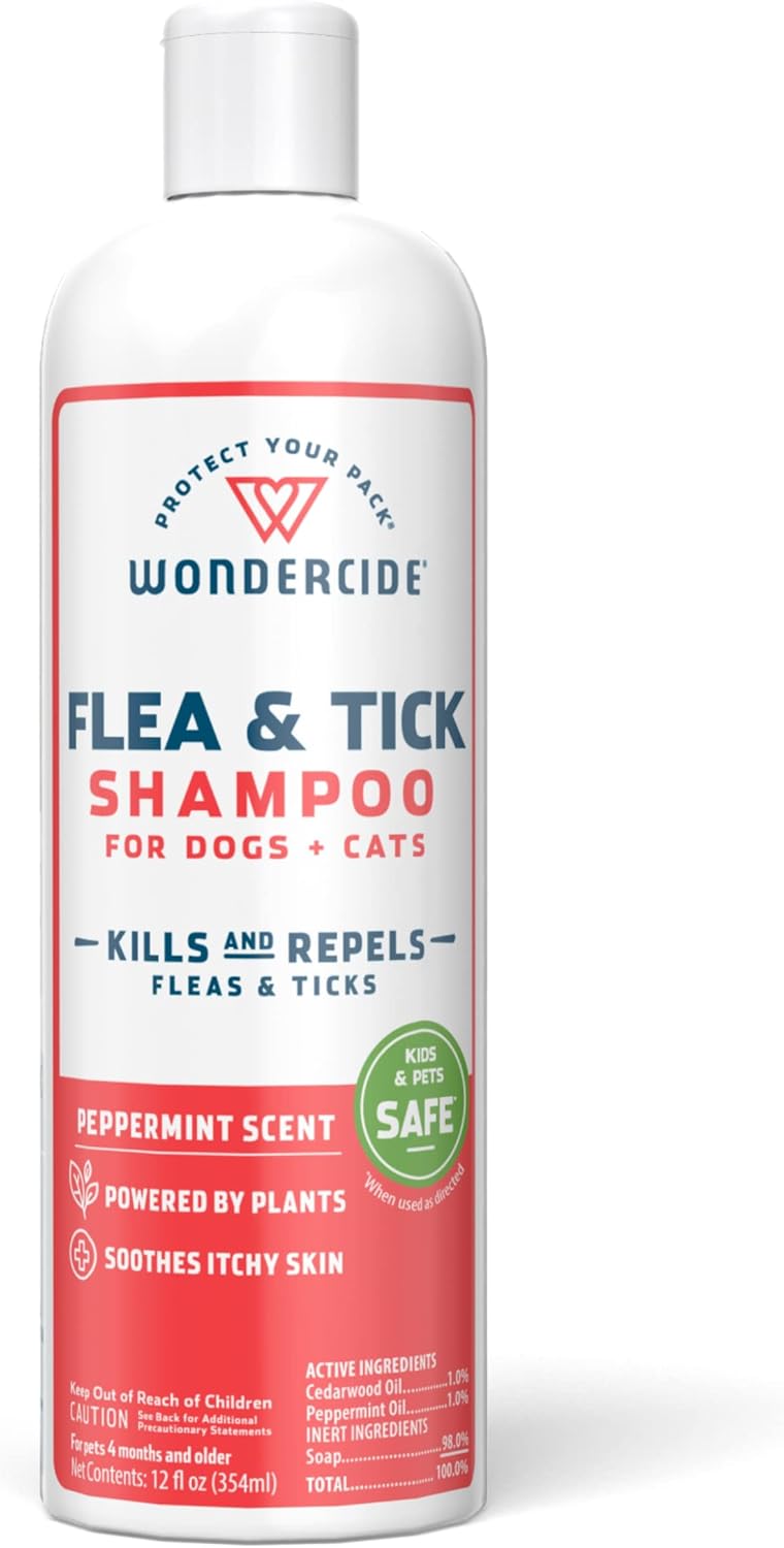 Wondercide - Flea & Tick Shampoo for Dogs and Cats - Flea and Tick Killer Treatment with Natural Essential Oils - for Pets Over 4 Months - Powered by Plants - 12 Fl oz - Image 2