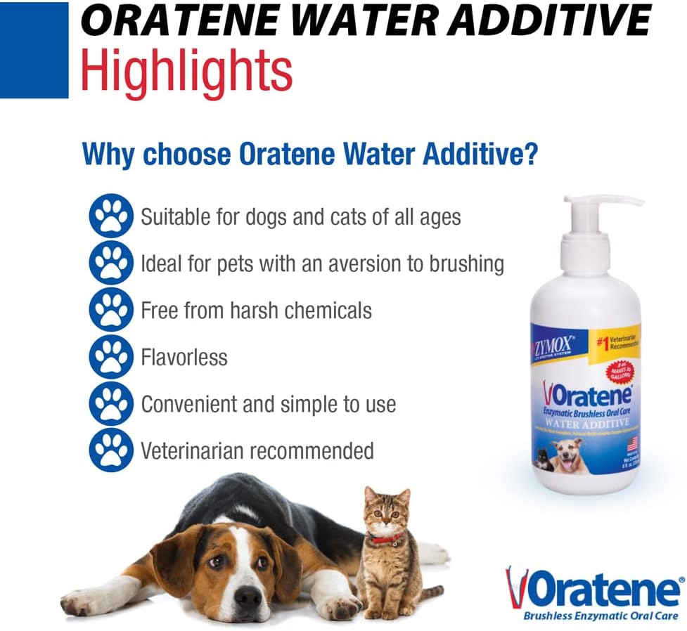 Pet King Brands ZYMOX Oratene Enzymatic Brushless Oral Care Water Additive, 8oz - Image 4