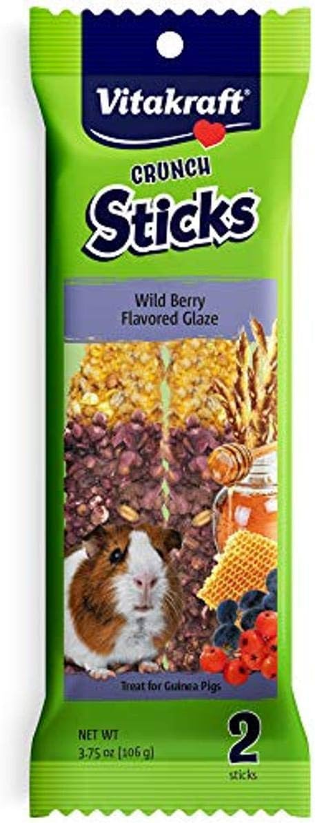 Vitakraft Crunch Sticks Guinea Pig Treat - Chew Sticks - Supports Dental Health, Long-Lasting Fun (Wild Berry & Honey) - Image 2