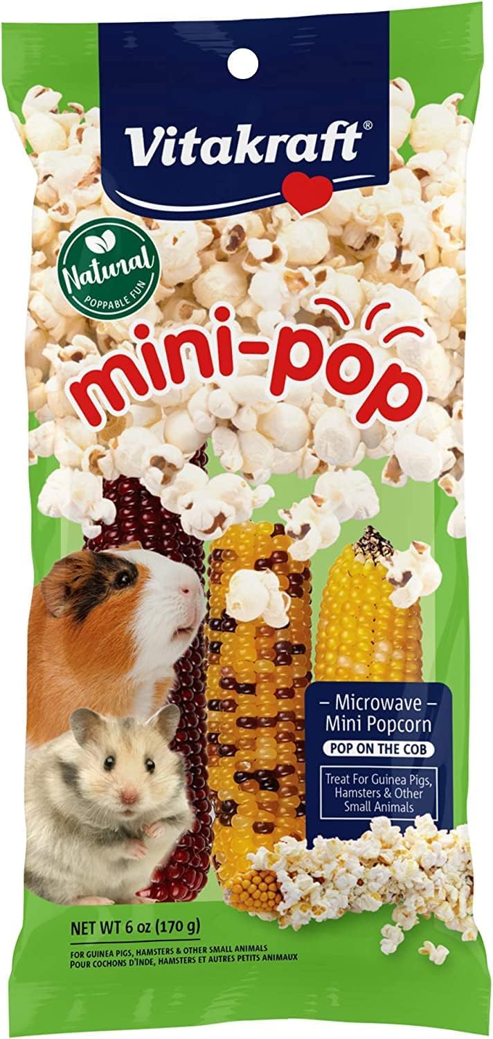 Vitakraft Mini Pops Treat for Small Animals - 100% Real Corn Cob - Supports Healthy Teeth - 6 oz - Image 2