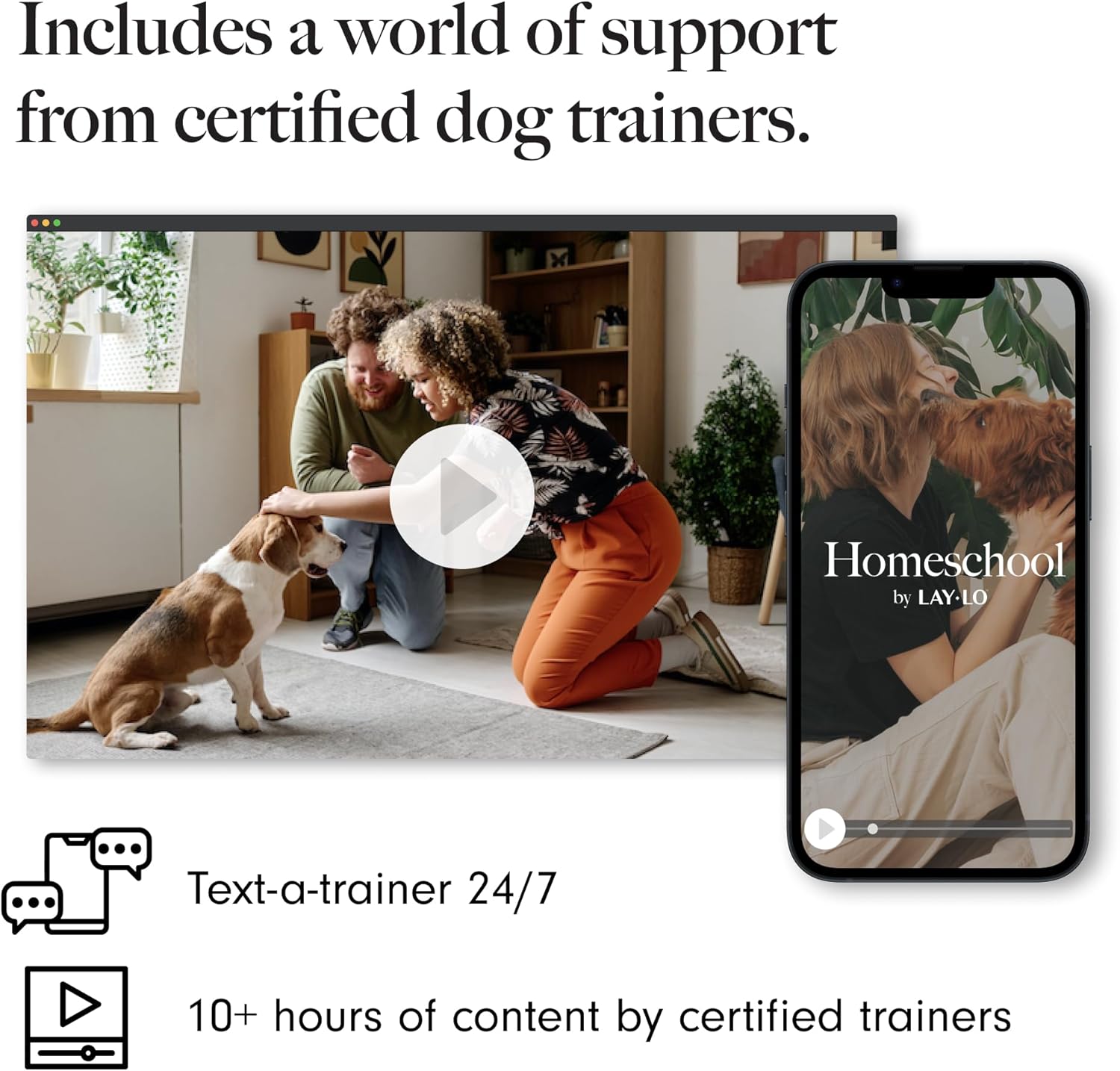 LAY LO Natural, Non-Toxic Cotton Rope Toys for Small and Medium Dogs | 2-Pack | Includes Live Support with Dog Trainer | Durable & Eco-Friendly | Unique Boho Designs with Handle | Puppy Teething Toy - Image 6