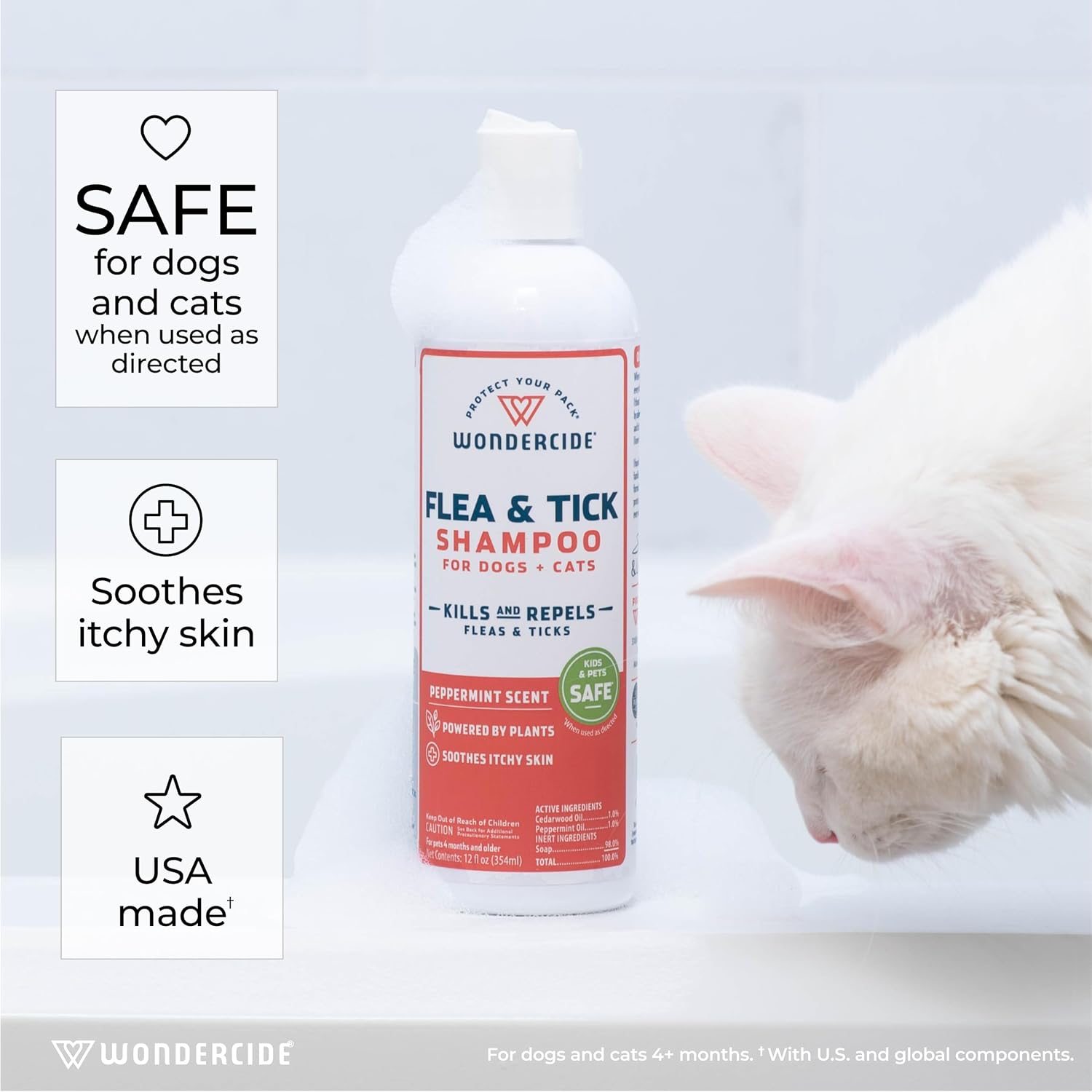 Wondercide - Flea & Tick Shampoo for Dogs and Cats - Flea and Tick Killer Treatment with Natural Essential Oils - for Pets Over 4 Months - Powered by Plants - 12 Fl oz - Image 5