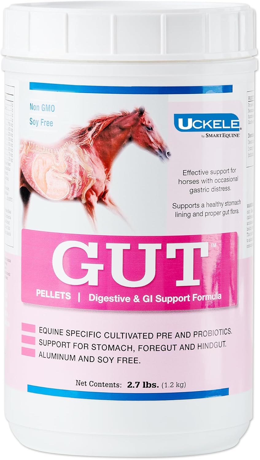 Uckele Gut Pellets Horse Supplement - Equine Vitamin & Mineral Supplement for Healthy Digestion - 2.7 pound (lb) - Image 2