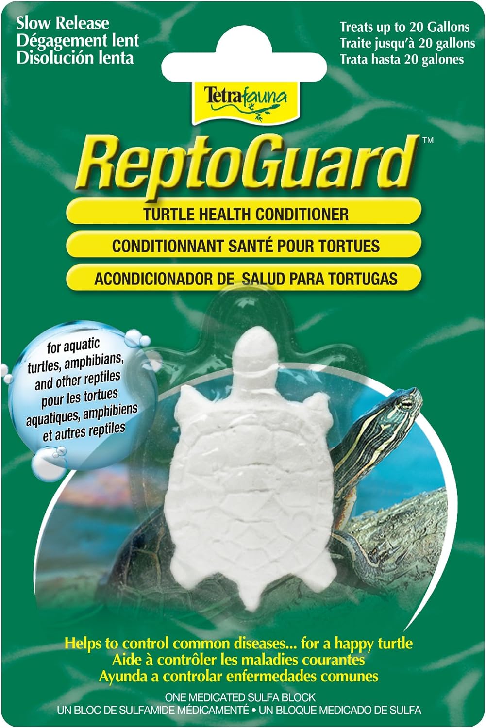 TetraFauna ReptoGuard Turtle Health Water Conditioner 1 Count, Slow-Release - Image 2