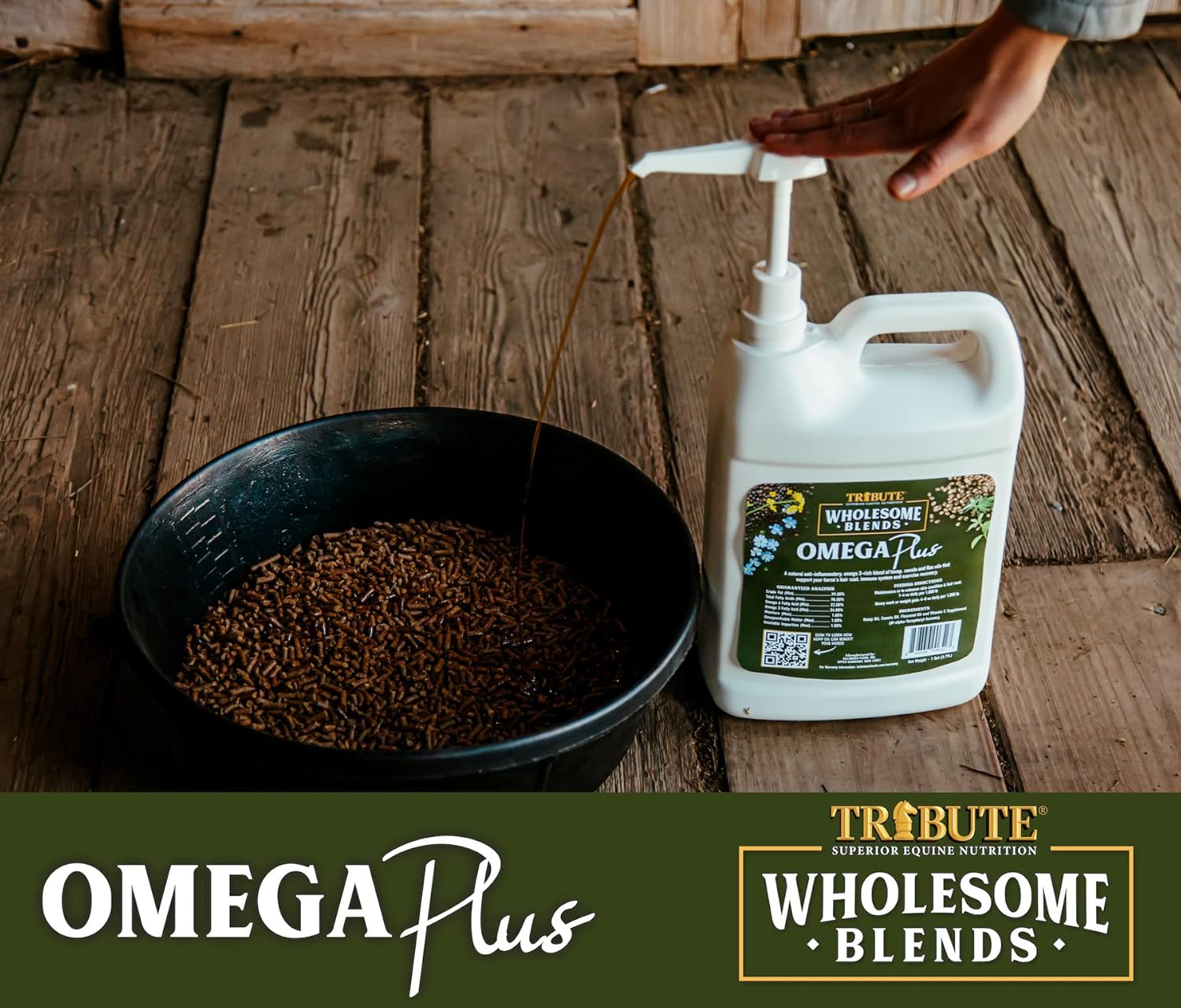 Wholesome Blends Omega Plus Oil Supplement for Horses, 1 Gallon - Image 3