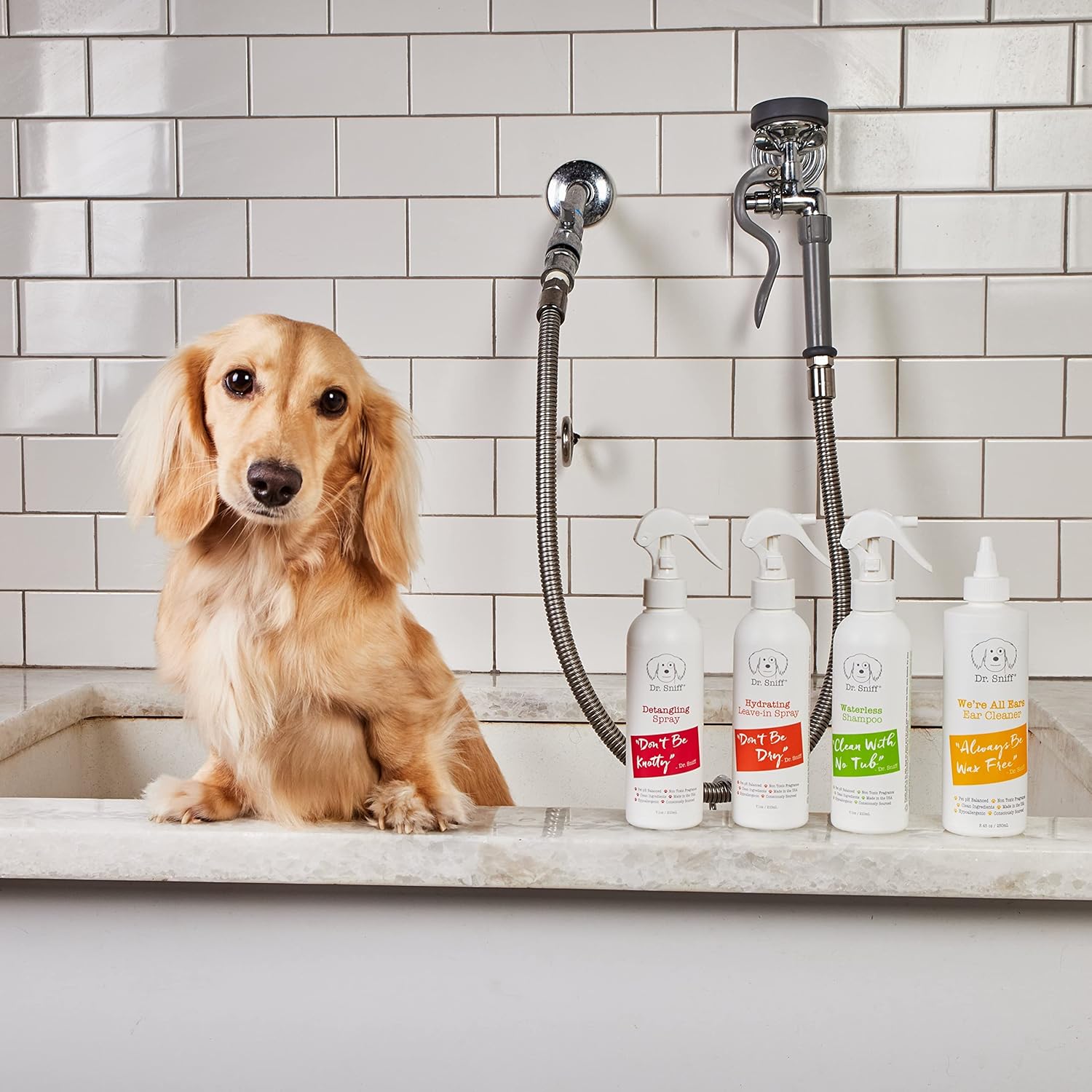 Easy Groom Detangling Mist - Hydrating Pet Coat Spray for Dogs & Cats, Mat & Tangle Free, Organic Ingredients, Made in USA, 7.1oz - Image 4