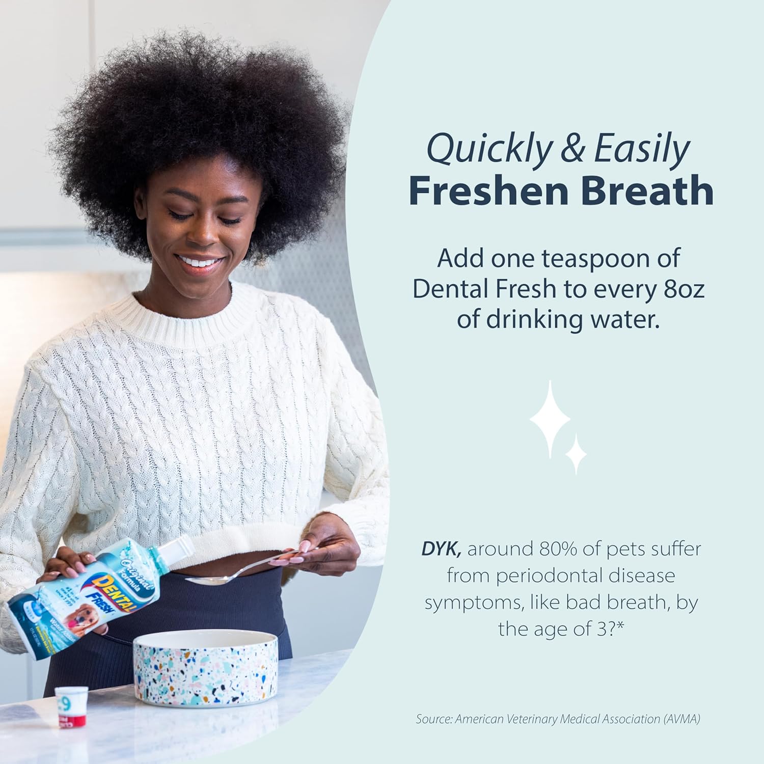 Dental Fresh Water Additive for Dogs, Original Formula, 64oz – Dog Breath Freshener and Dog Teeth Cleaning for Dog Dental Care– Add to Water - Image 5